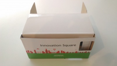 「日立イノベーションスクエア」施設紹介コンテンツの専用ゴーグルとして制作